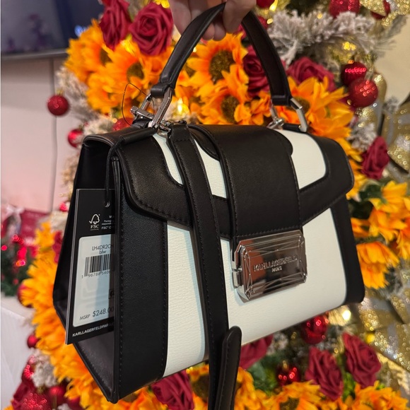 SALE🤍KARL LAGERFELD Paris linette leather satchel 🍒 - Picture 13 of 14